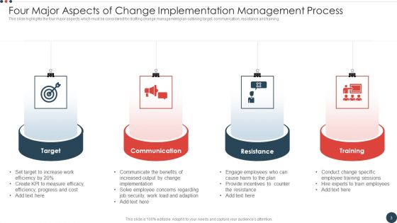 Change Implementation Management Process Ppt PowerPoint Presentation Complete With Slides