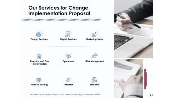 Change Implementation Proposal Ppt PowerPoint Presentation Complete Deck With Slides