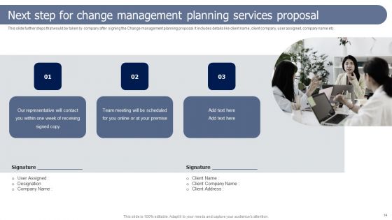 Change Management Planning Services Proposal Ppt PowerPoint Presentation Complete Deck With Slides