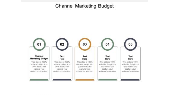 Channel Marketing Budget Ppt PowerPoint Presentation Summary Icons Cpb