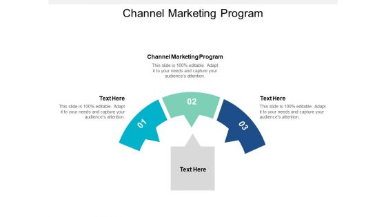 Channel Marketing Program Ppt PowerPoint Presentation Inspiration Guide Cpb