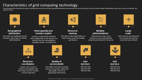 Characteristics Of Grid Computing Technology Slides PDF