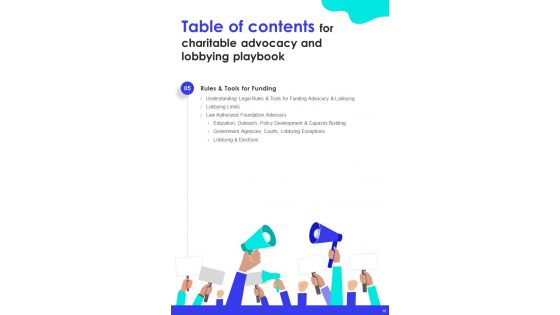 Charitable Advocacy And Lobbying Playbook Template