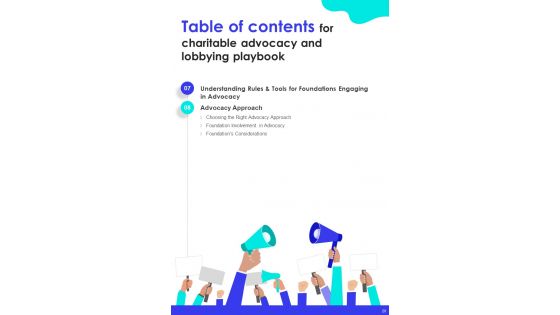 Charitable Advocacy And Lobbying Playbook Template