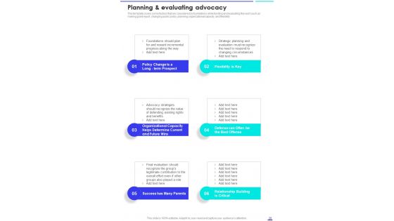 Charitable Advocacy And Lobbying Playbook Template