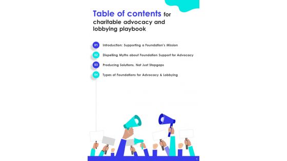 Charitable Advocacy And Lobbying Playbook Template