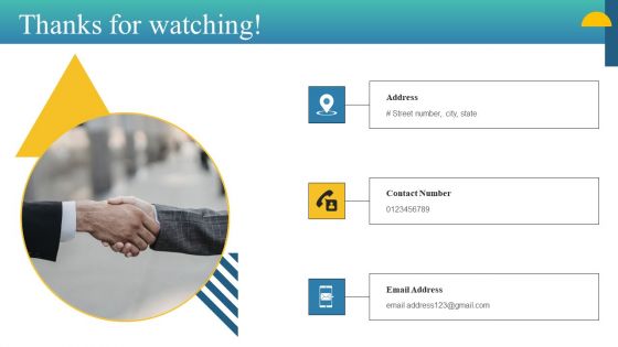 Charity Fundraising Marketing Plan Thanks For Watching Ppt PowerPoint Presentation File Inspiration PDF