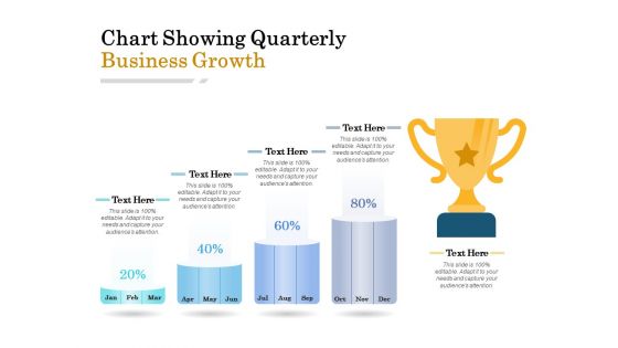 Chart Showing Quarterly Business Growth Ppt PowerPoint Presentation Show Objects