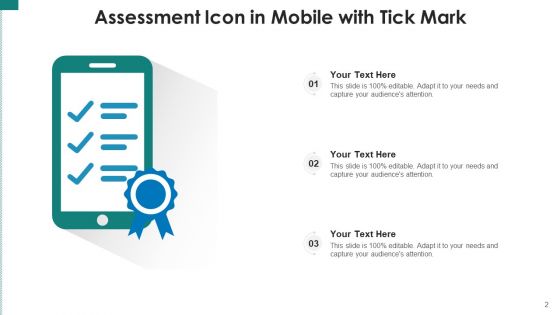 Check Mark Mobile Assessment Ppt PowerPoint Presentation Complete Deck With Slides