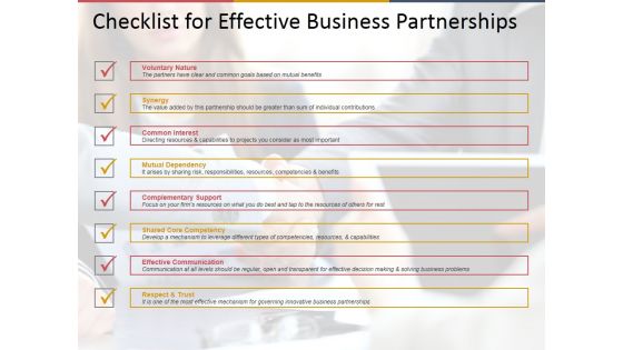 Checklist For Effective Business Partnerships Ppt PowerPoint Presentation Gallery Checklist For Effective Business Partnerships Ppt PowerPoint Presentation Gallery