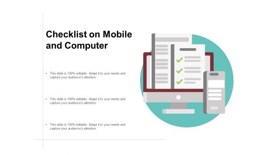 Checklist On Mobile And Computer Ppt Powerpoint Presentation Model Graphics