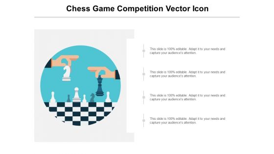 Chess Game Competition Vector Icon Ppt PowerPoint Presentation Professional Layout Ideas