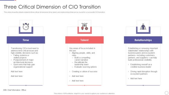 Chief Information Officer In Improving Organizational Value Three Critical Dimension Rules PDF
