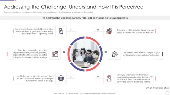 Chief Information Officer In Value Addressing The Challenge Understand How IT Is Perceived Portrait PDF