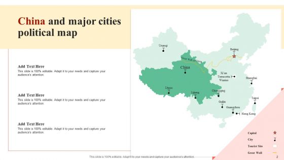 China Political Map Ppt PowerPoint Presentation Complete Deck With Slides