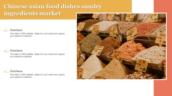 Chinese Asian Food Dishes Sundry Ingredients Market Clipart PDF