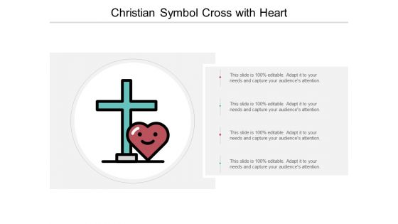 Christian Symbol Cross With Heart Ppt PowerPoint Presentation Summary Graphics Pictures