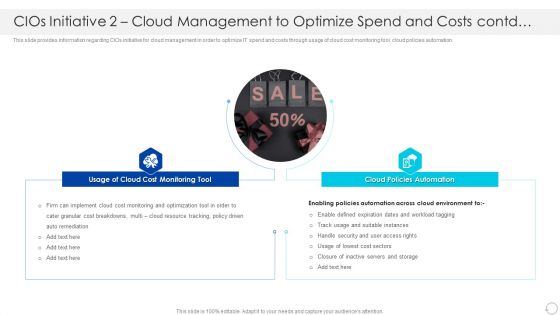 Cios Initiative 2 Cloud Management To Optimize Spend And Costs Diagrams PDF