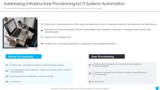 Cios Methodologies To Improve IT Spending Addressing Infrastructure Provisioning In It Contd Portrait PDF