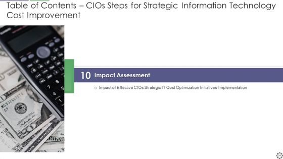 Cios Steps For Strategic Information Technology Cost Improvement Ppt PowerPoint Presentation Complete Deck With Slides