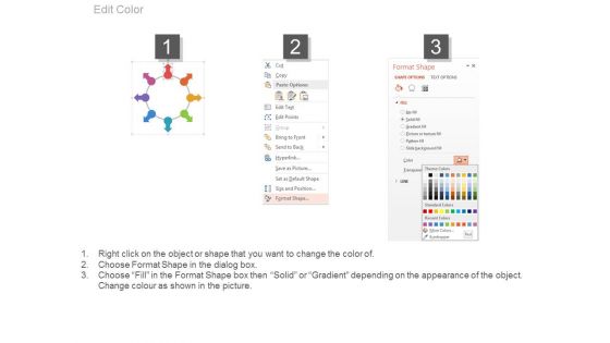 Circle Arrow Chart For Corporate Level Strategies Powerpoint Template