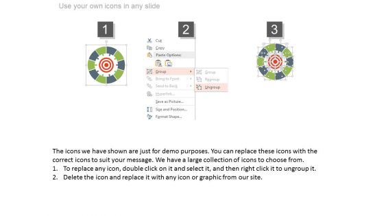 Circle Arrow Charts For Goal Planning Powerpoint Slides