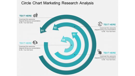 Circle Chart Marketing Research Analysis Powerpoint Template