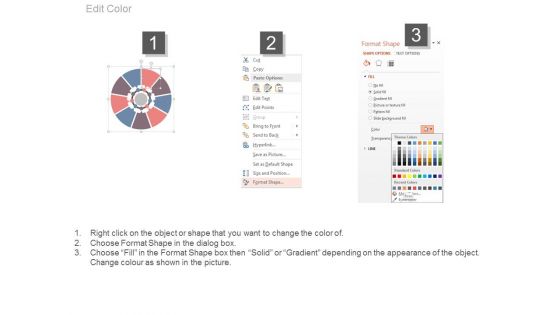 Circle Diagram For Business Marketing Mix Powerpoint Slides