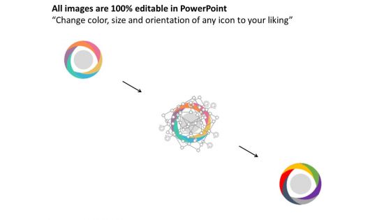 Circle Diagram Of Global Business Strategy Powerpoint Template