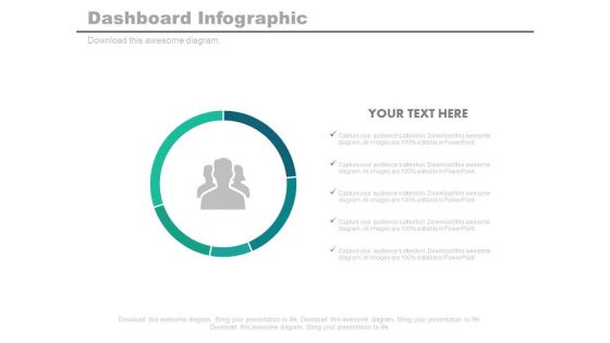 Circle Diagram With Team Icon Powerpoint Slides