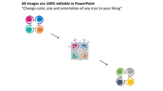 Circle Infographic For Consumer Price Index Powerpoint Template