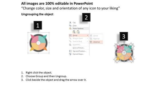 Circle Infographics For Visual Representation Powerpoint Template