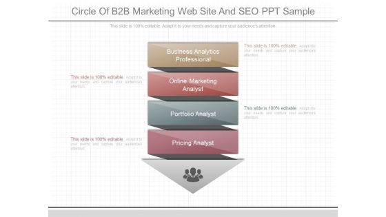 Circle Of B2b Marketing Web Site And Seo Ppt Sample