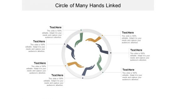 Circle Of Many Hands Linked Ppt PowerPoint Presentation Ideas Sample