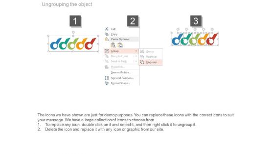 Circle Tags Timeline Diagram With Years Powerpoint Slides