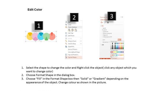 Circles With Percentage Values Powerpoint Templates