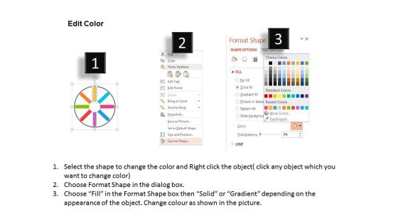 Circular Arrow Process Flow Diagram Powerpoint Template