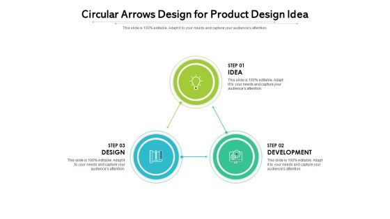 Circular Arrows Design For Product Design Idea Ppt PowerPoint Presentation Gallery Skills PDF