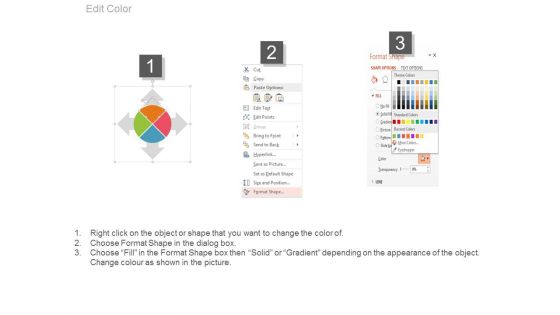 Circular Business Process Flow Infographics Powerpoint Template