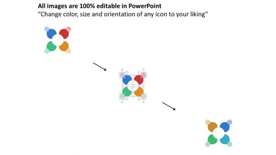 Circular Diagram For Business Deal And Growth Analysis Powerpoint Template