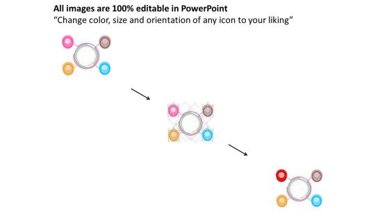 Circular Infographic Of Positioning Market Powerpoint Template