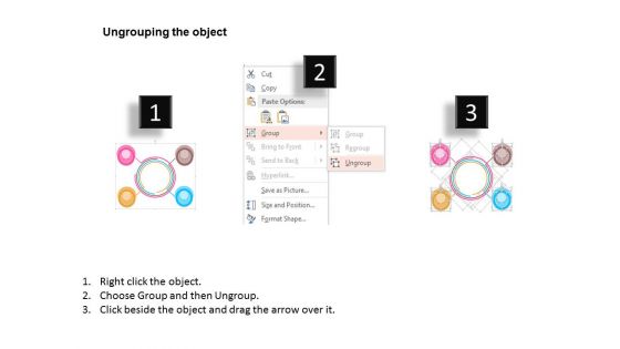 Circular Infographic Of Positioning Market Powerpoint Template