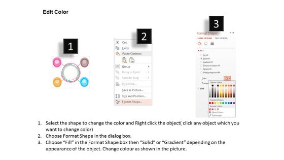 Circular Infographic Of Positioning Market Powerpoint Template