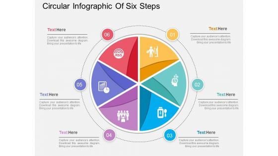 Circular Infographic Of Six Steps Powerpoint Template Circular Infographic Of Six Steps Powerpoint Template