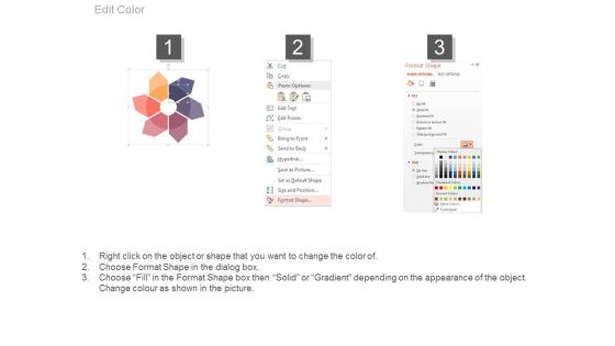 Circular Process Flow Diagram Powerpoint Slides
