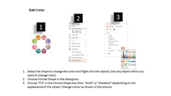 Circular Process Flow Infographic Powerpoint Template