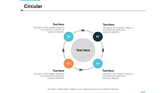 circular process management ppt powerpoint presentation file icon