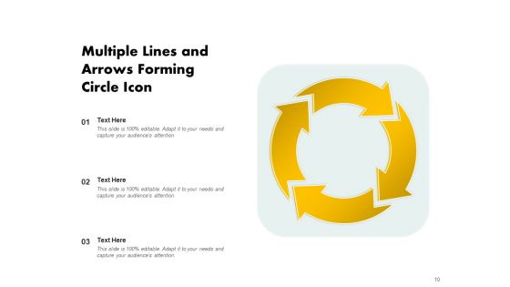 Circular Process With Lines Diagonal Lines Ppt PowerPoint Presentation Complete Deck