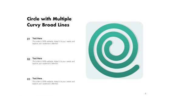 Circular Process With Lines Diagonal Lines Ppt PowerPoint Presentation Complete Deck