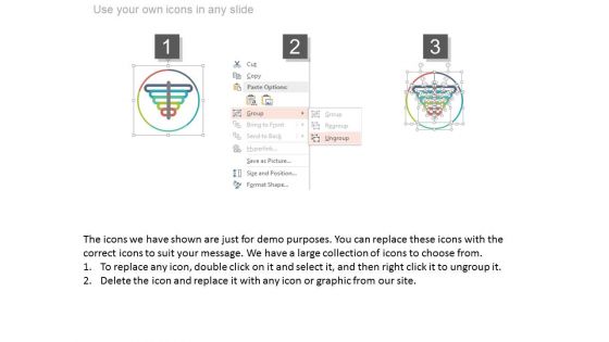 Circular Steps Butterfly Process Chart Powerpoint Template